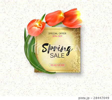 Spring sale background with realistic vector Spring sale background with realistic vector 28447049