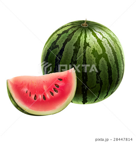 Watermelon on white background Watermelon on white background 28447814