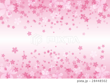 桜の花が飛び散る背景イラスト素材 28448502