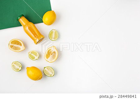 Detox drinks on white background Detox drinks on white background 28449841