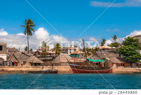 Lamu old town waterfront, Kenya 28449860
