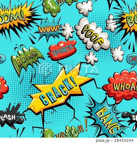 seamless pattern of comic speech bubble seamless pattern of comic speech bubble 28450204