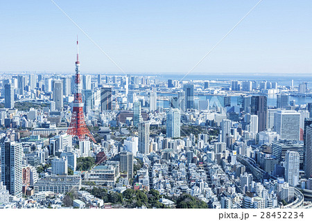東京都市風景の写真素材