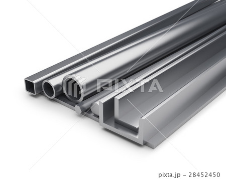 Rolled metal industrial background. 28452450