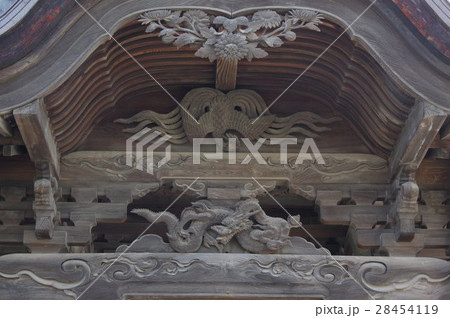 信州　茅野の文化財　白岩観音堂の彫刻　諏訪立川流の祖・初代立川富棟　江戸修業後の第一作 28454119