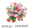 bouquet of pink tulips with hoary stock. 28454687
