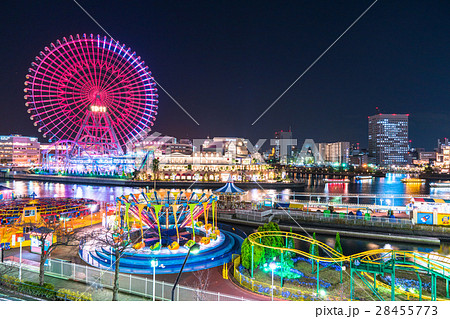 横浜 デートスポット みなとみらいの写真素材