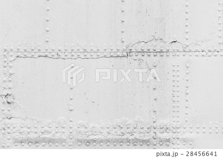 Old ship hull fragment, white iron sheets 28456641