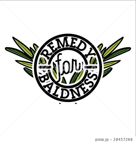 Color vintage remedy for baldness emblem 28457268