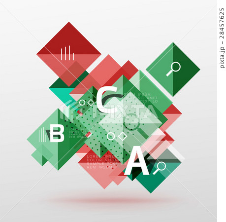 Vector square abstract background 28457625