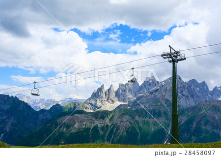 Sky lift detail from Italian Alps Sky lift detail from Italian Alps 28458097