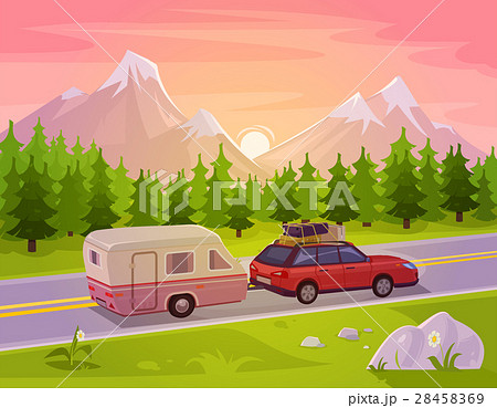 illustration of a mountain landscape illustration of a mountain landscape 28458369