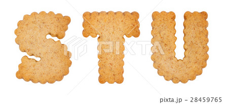 Cookie alphabet symbols STU 28459765