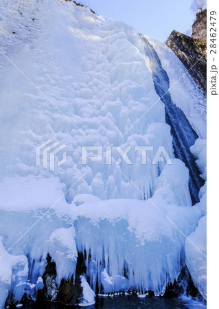 氷瀑の榛名川上流砂防堰堤 氷瀑の榛名川上流砂防堰堤 28462479