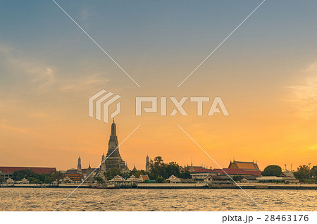 Wat Arun is Temple in Bangkok, Thailand. 28463176