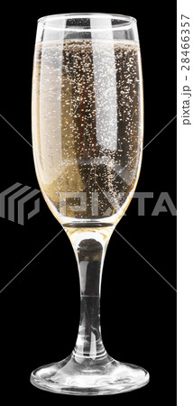 Champagne glass, isolated on black Champagne glass, isolated on black 28466357