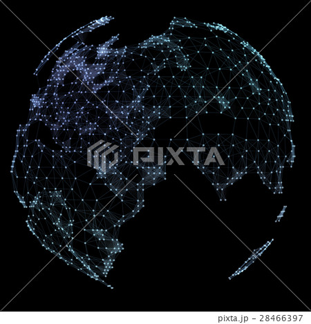 World map point, line, representing the global World map point, line, representing the global 28466397