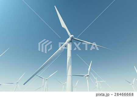 Offshore wind turbine farm in the sea, ocean 28466668