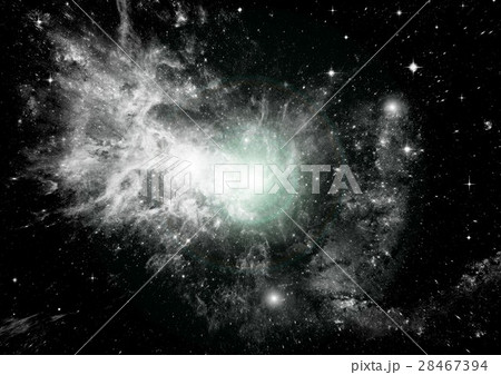 Stars, dust and gas nebula in a far galaxy Stars, dust and gas nebula in a far galaxy 28467394