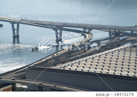 工場地帯と海田大橋 工場地帯と海田大橋 28473279