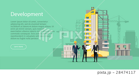 Development. Building Process. Three Businessmen 28474117