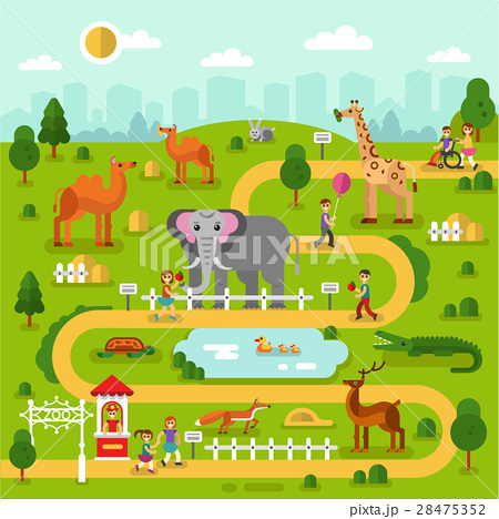 Zoo Mapのイラスト素材