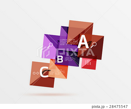Square geometric abstract background 28475547