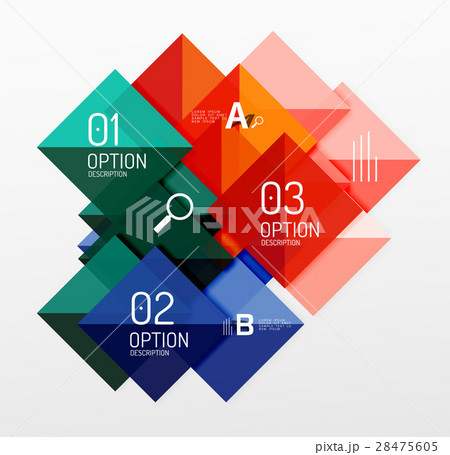 Colorful triangles and squares 28475605