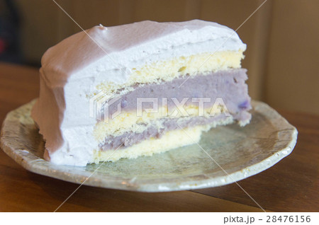 Taro cake in coffee shop , tasty cake Taro cake in coffee shop , tasty cake 28476156