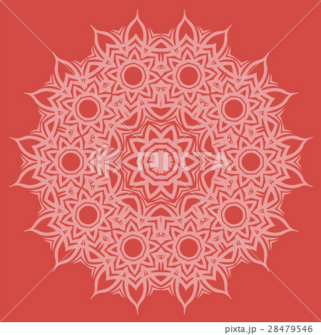 Red Oriental Geometric Ornament Red Oriental Geometric Ornament 28479546