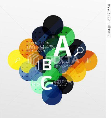 Circle modern geometry infographic background 28479558