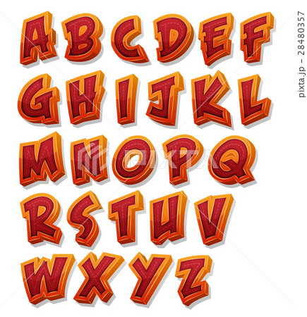Comic Alphabet Font Set 28480357