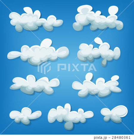 Comic Clouds Set 28480361