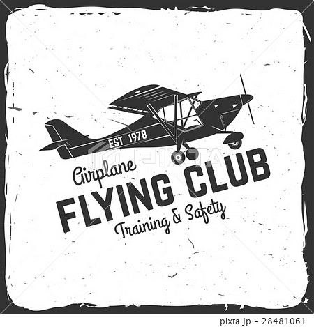 Vector Flying club retro badge. Vector Flying club retro badge. 28481061