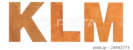 Old wooden letters KLM 28482773