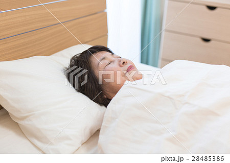 睡眠 シニア女性 睡眠 シニア女性 28485386