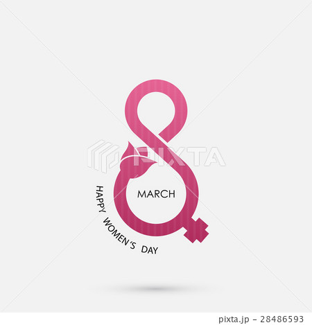 Creative 8 March logo vector design 28486593