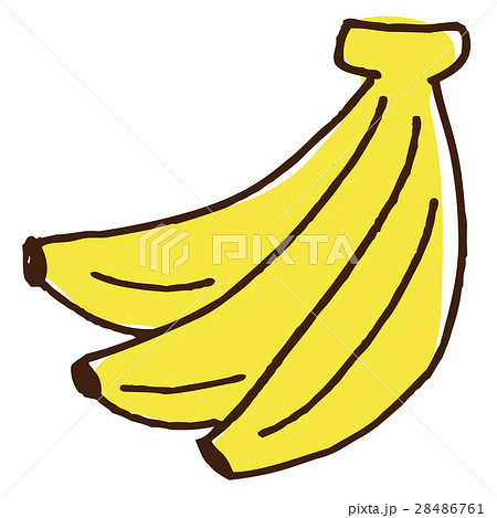 バナナのイラストのイラスト素材