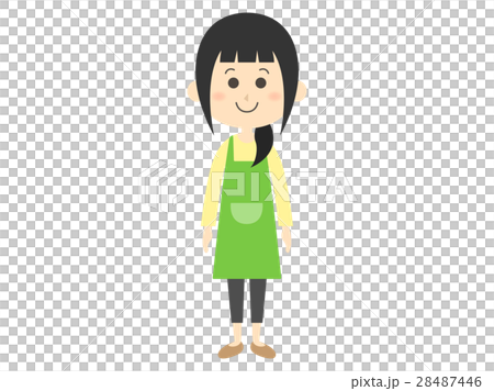 エプロン姿の女性 28487446