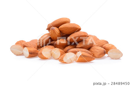 almond nuts isolated on white background 28489450