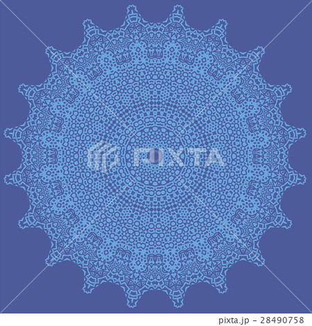 Blue Oriental Geometric Ornament Blue Oriental Geometric Ornament 28490758