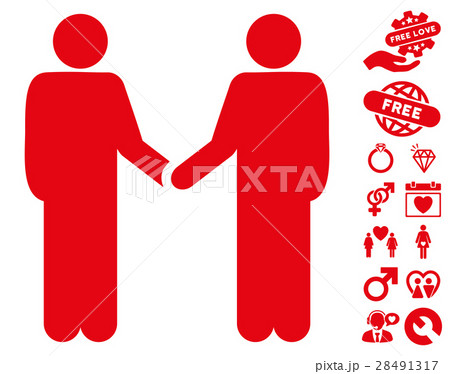 Friend Meeting Icon with Love Bonus Friend Meeting Icon with Love Bonus 28491317