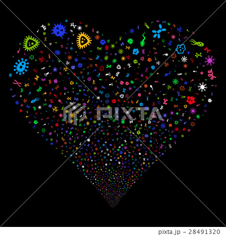 Microbes Fireworks Heart Microbes Fireworks Heart 28491320