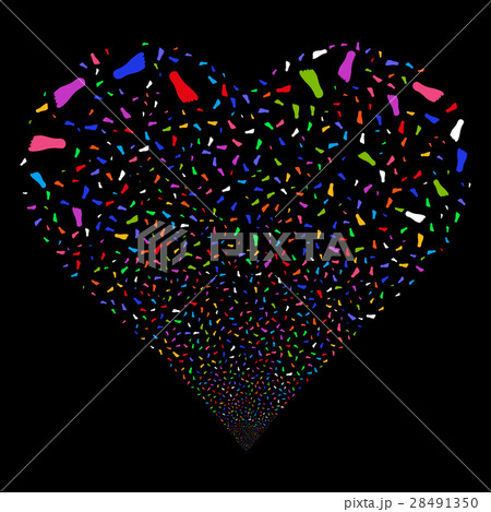 Human Footprint Fireworks Heart 28491350