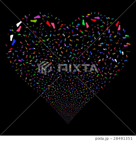 Human Footprints Fireworks Heart 28491351