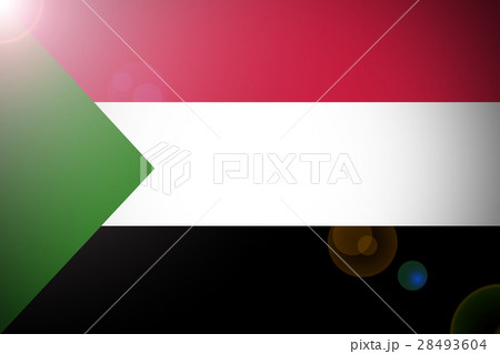 Sudan flag ,Sudan national flag 3D illustration sy 28493604