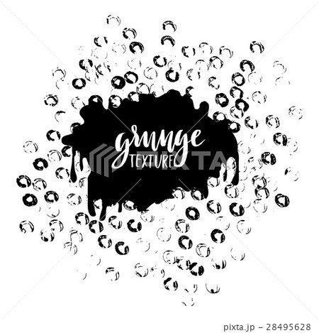 Round dots stamp frame with empty space for your 28495628
