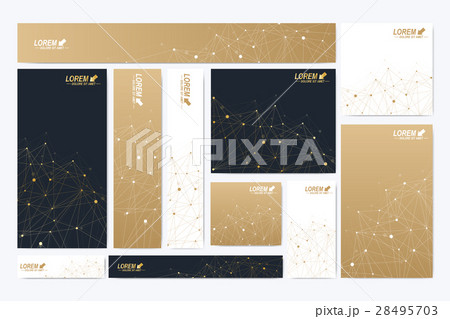 Scientific standard size banners. Geometric 28495703