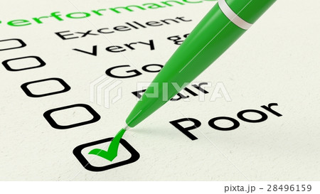 Green ball pen crossing off poor on performance Green ball pen crossing off poor on performance 28496159