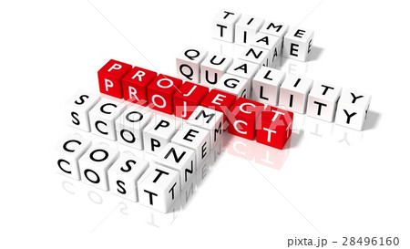 Crossword puzzle dice showing project management Crossword puzzle dice showing project management 28496160